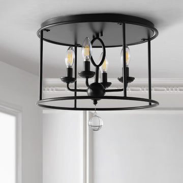 Alma 16" Metal LED Flush Mount - JONATHAN Y